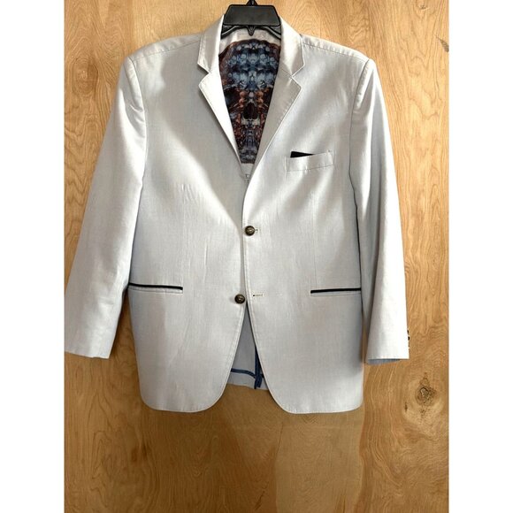 Philipp Plein Other - Philipp Plein Homme Men’s Limited Edition Light Blue Skull Lined Blazer